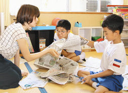 自分の名前　見つけた　越前町　糸生小で国語公開授業