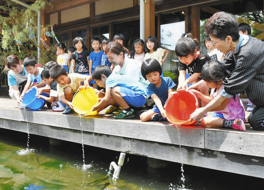 【地域】「大きく育て」　イトヨの稚魚