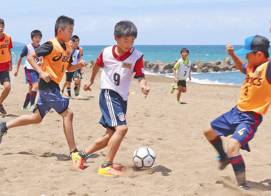 【地域】砂地駆け回り　児童シュート　あわら