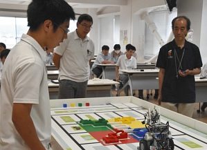 鯖江の神明小と武生工高が優勝 ロボットプログラミング予選