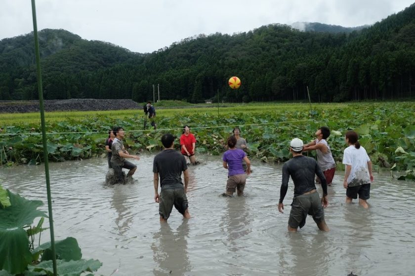 どろんこバレーボール大会 in 福井県南越前町