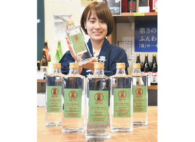酒かすで作った焼酎限定販売　９日から勝山・一本義