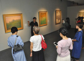 【地域】県立美術館“ブロガー”に説明会 特別展SNSで発信して