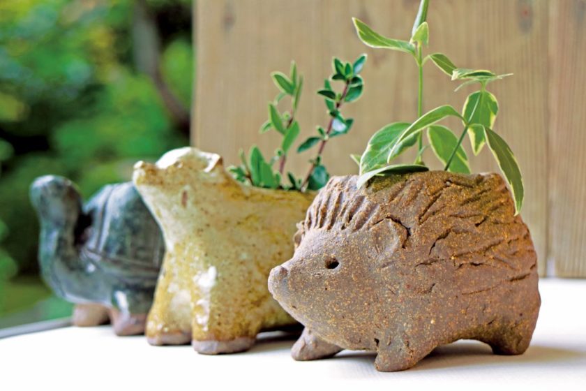 『大屋宇一郎氏におしえてもらう　かわいい動物のグリーンポットつくり』