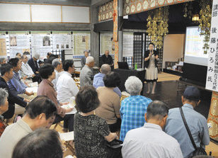 橋本左内しのび福井の寺で講演