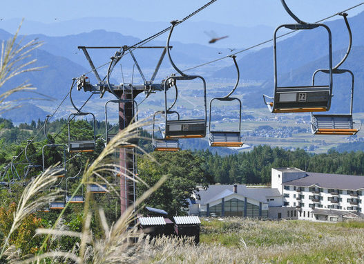 リフト取り付け　冬の準備　スキージャム勝山