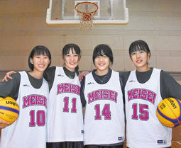 ３×３　初挑戦で全国へ　奥越明成高女子バスケ部　