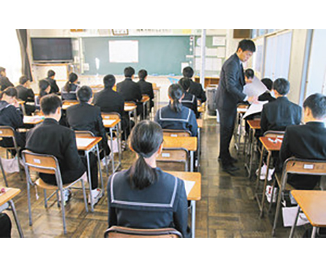 県学力調査始まる　１８８小学校、７７中学校で