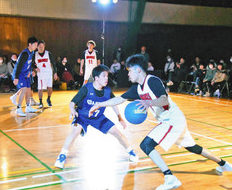 坂井でストリートバスケ国内リーグ　３人制　スピード感満点