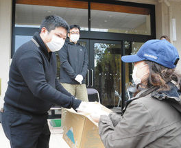 保護者にマスク無償配布　福井・順化地区子ども会育成会