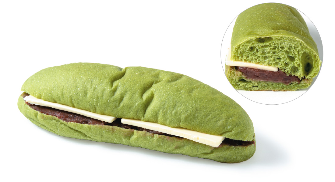抹茶あんバターサンド（粒あん）