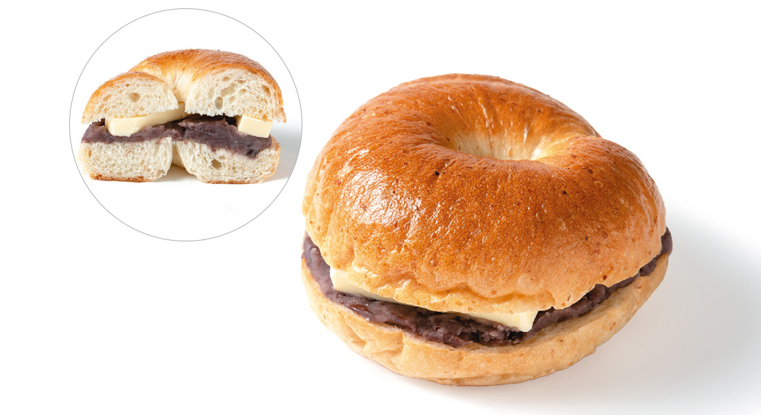 あんバターベーグル