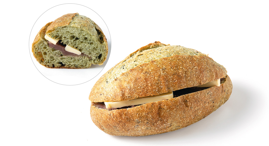 ヨモギ香るあんバターバゲット