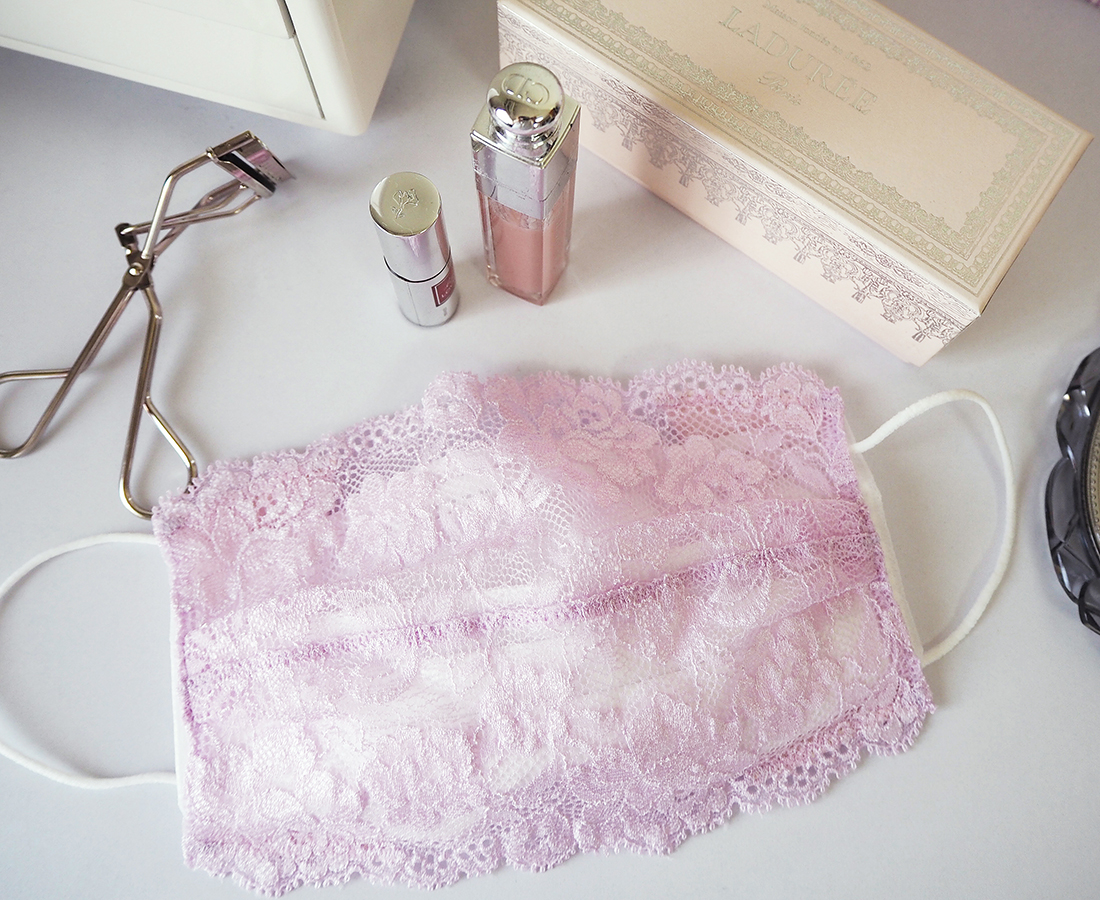 マスクが変身！福井の下着メーカーが作るレースマスクカバーで毎日の気分をハッピーに♪