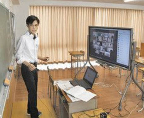 　新型コロナ第２波に備え　　遠隔授業　スキルアップ　啓新高が　全校試験