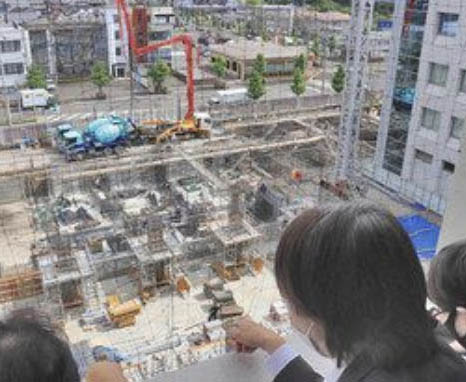 敦賀市庁舎　工期遅れか　コロナ　海外の材料確保できず