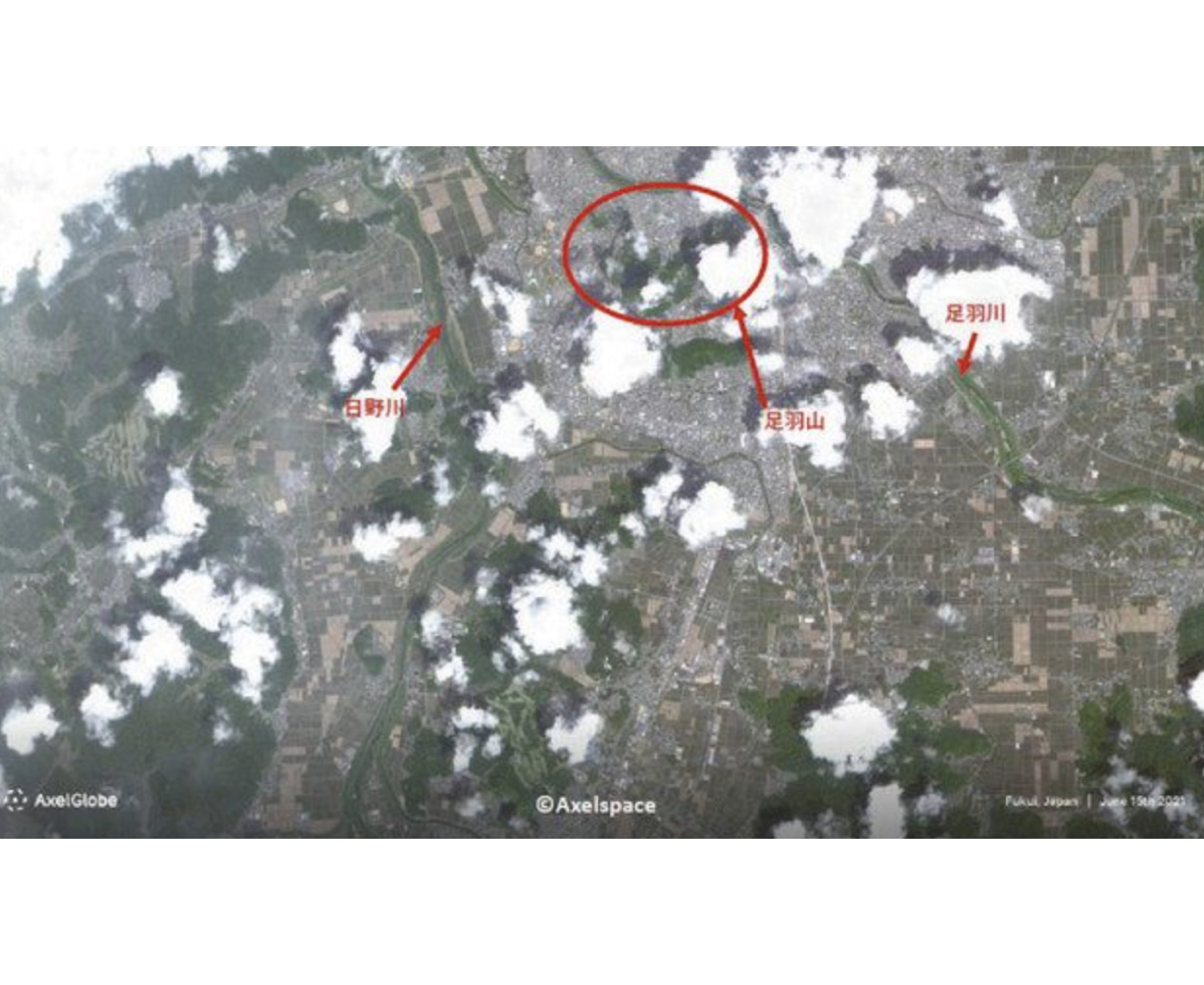 県民衛星　定常運用後初の画像　上空６００キロからの福井市