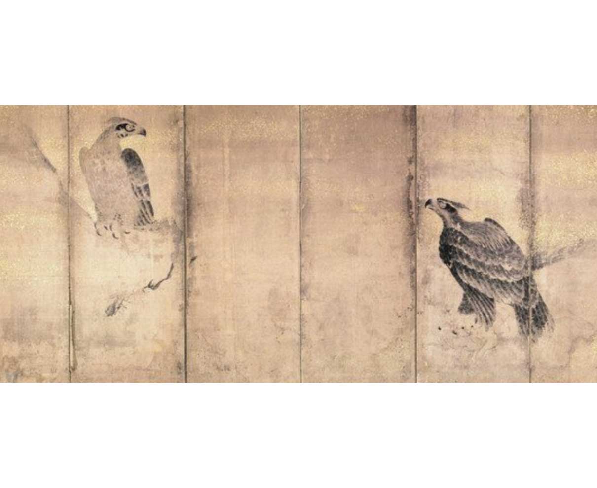 県文化財、新たに９件　“紙本墨画淡彩 鷲鷹図”など