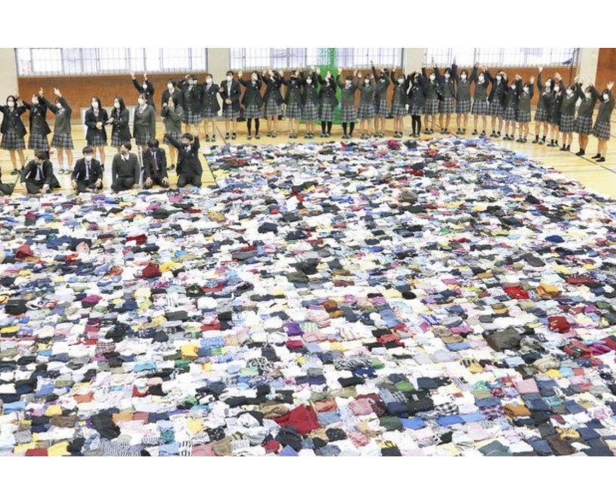 難民キャンプの子に服を　段ボールで６３８５着発送へ