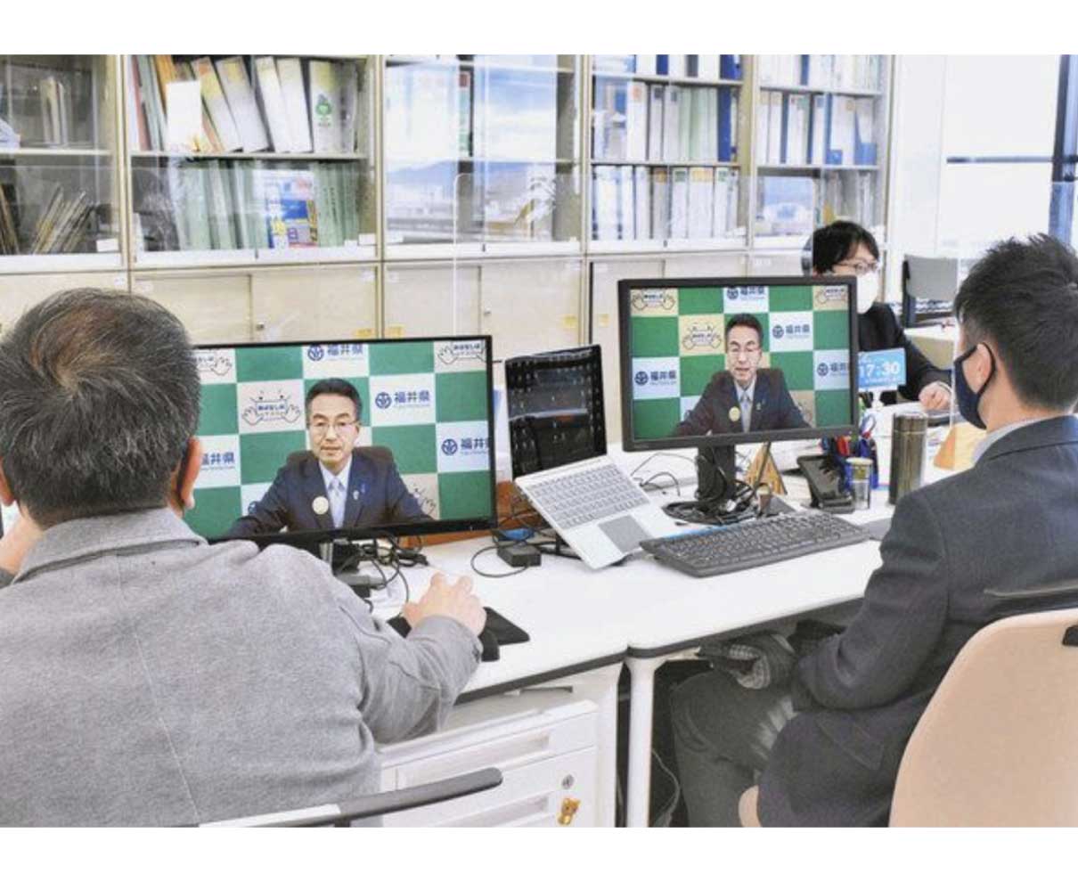 仕事始め　奮起へ訓示