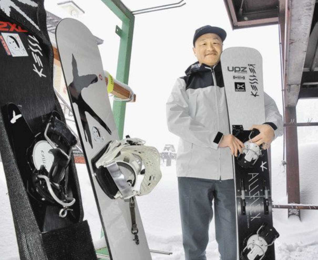 九頭竜スキー場で高原選手を指導　　「幼い頃から群抜く」