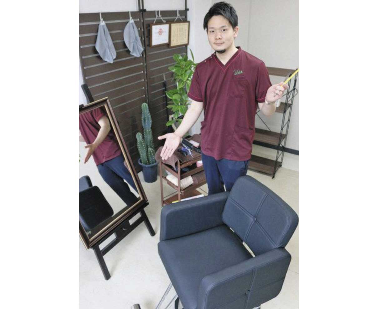 「特養美容室」で笑顔に　あわらの施設職員・佐藤さん経営