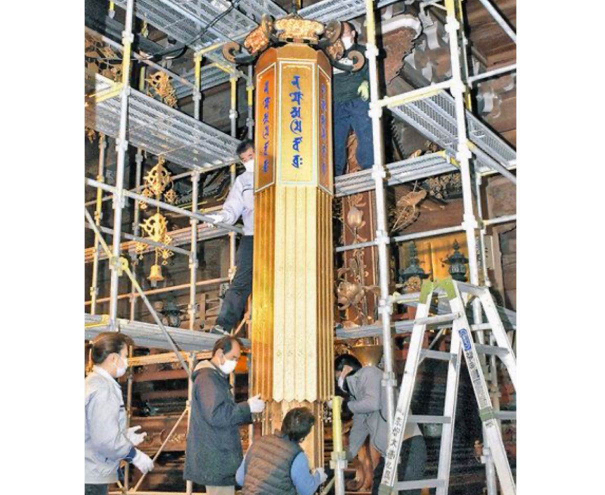 御影堂の仏具引っ越し　敦賀の西福寺