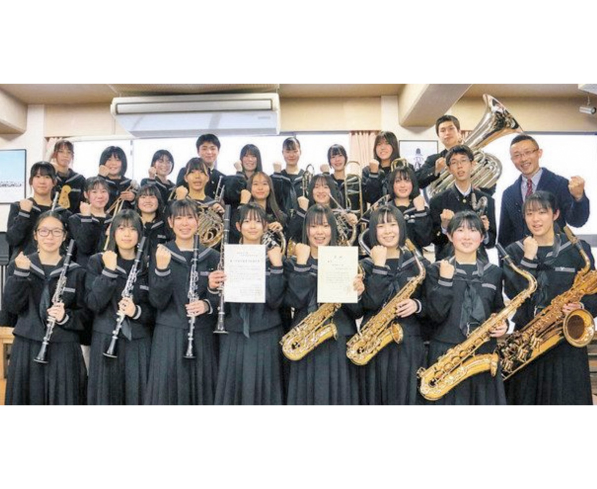 三国高吹奏楽部　ジャズの集大成　来月、全国大会　練習に熱