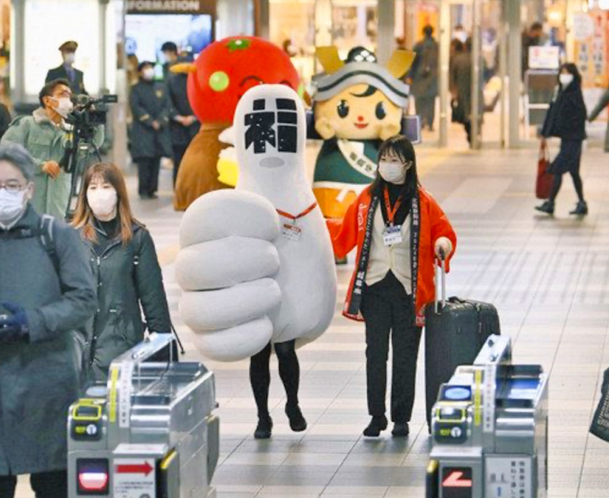 福いいネ！くんＰＲの旅　イベントでいいネ！ テレビ出演でいいネ！