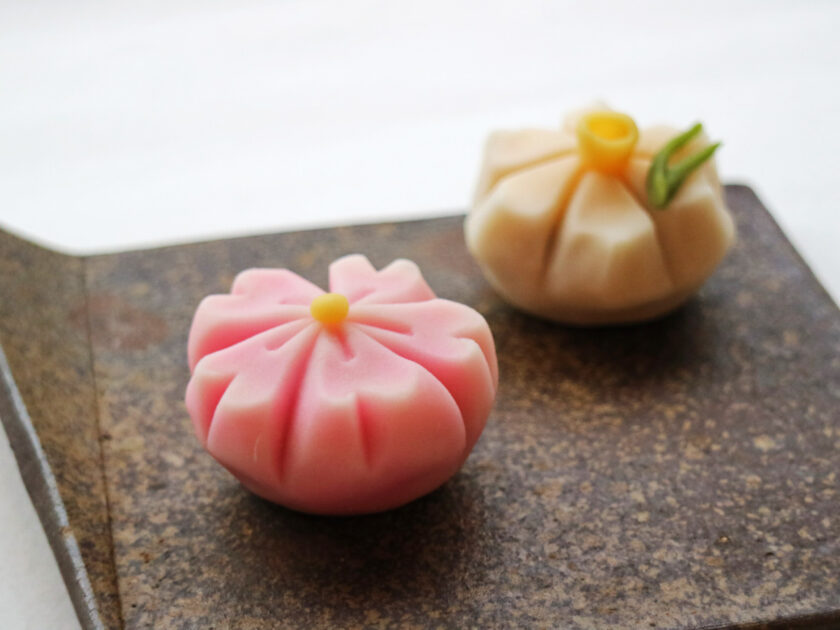 春のお花の生菓子づくり
