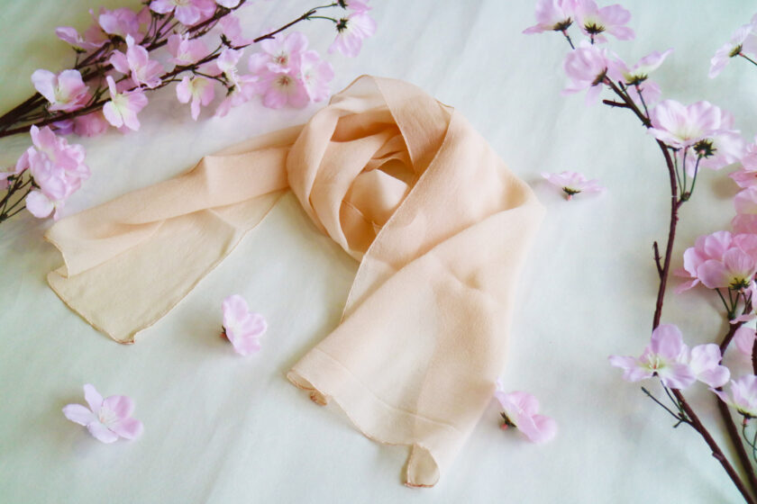 さくら染のストール