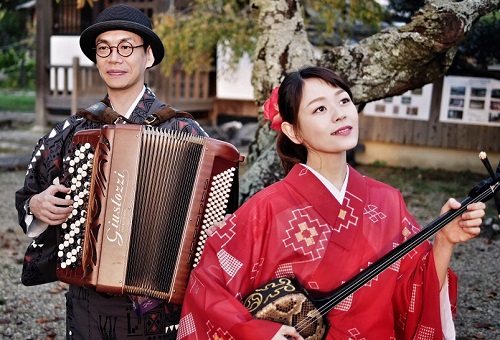 愛宕坂さくら音楽会2023 CHANPRUー-CHAMBRE 沖縄唄三線＆アコーディオンライブ