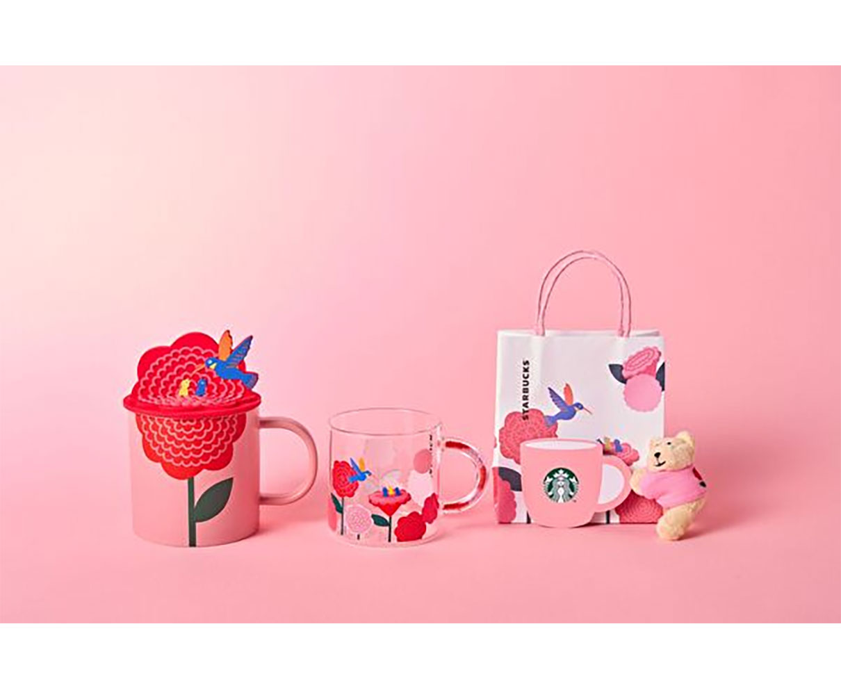 スタバの「母の日グッズ」は華やかキュートなラインナップ！環境にやさしいグリーンのグッズと同時発売されるよ