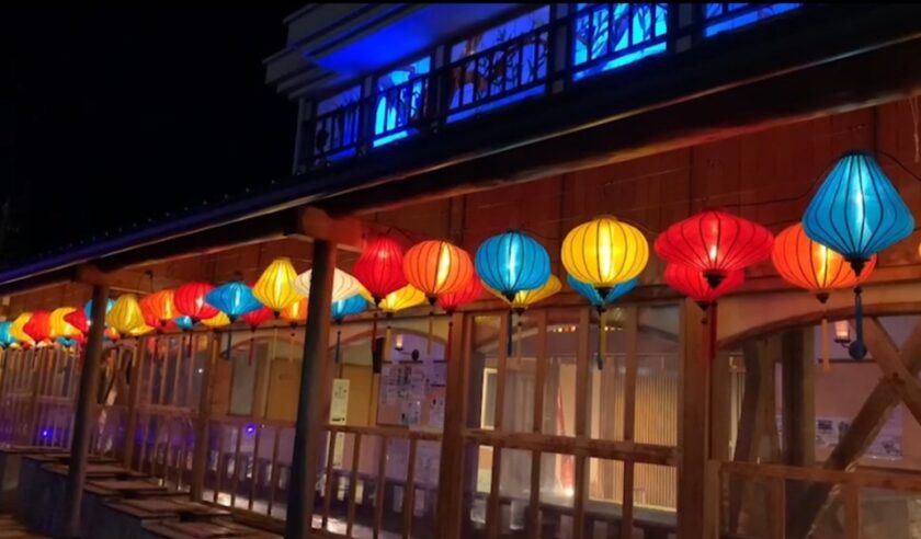 芦湯 ホログラムマッピング