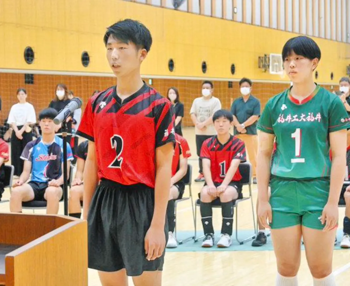 県選抜「日本一目指す」　ＪＯＣ中学バレー結団式