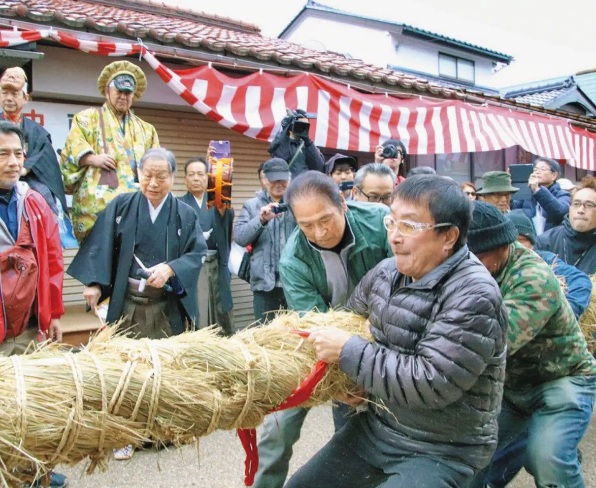 夷子大黒綱引き　復活へ準備　敦賀で21日、４年ぶりに