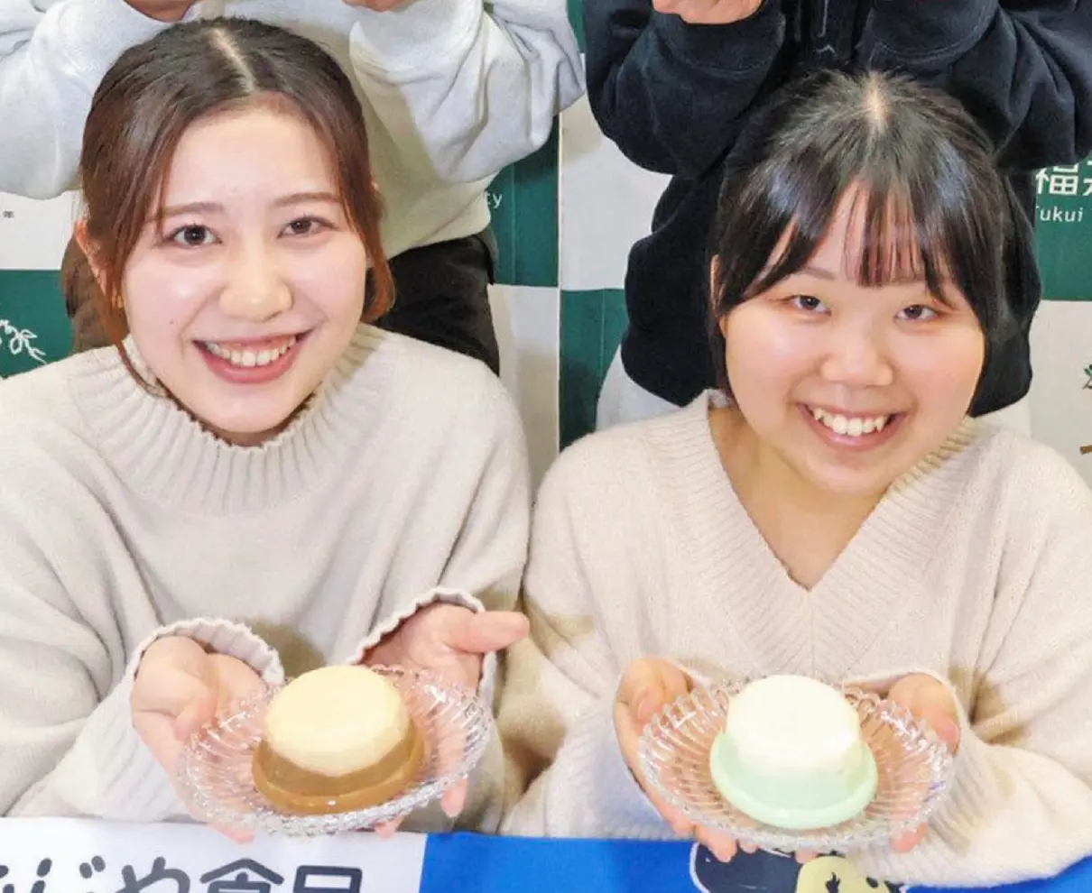 若者もハマるごま豆腐　県立大生、ふじや食品（越前市）開発