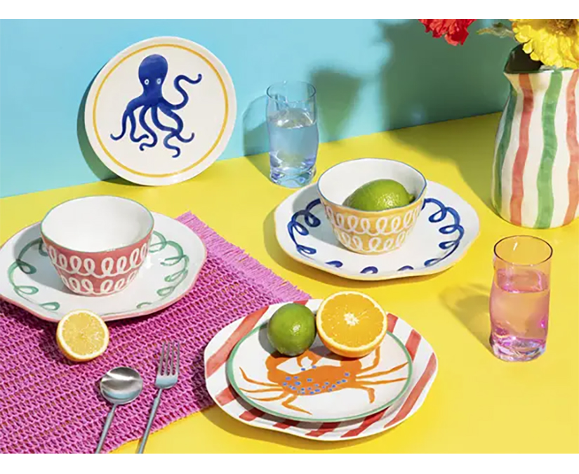 「Francfranc」陽気なムード漂う夏コレクションが登場！ハンドペイントのテーブルウェアはぜ～んぶ揃えたい
