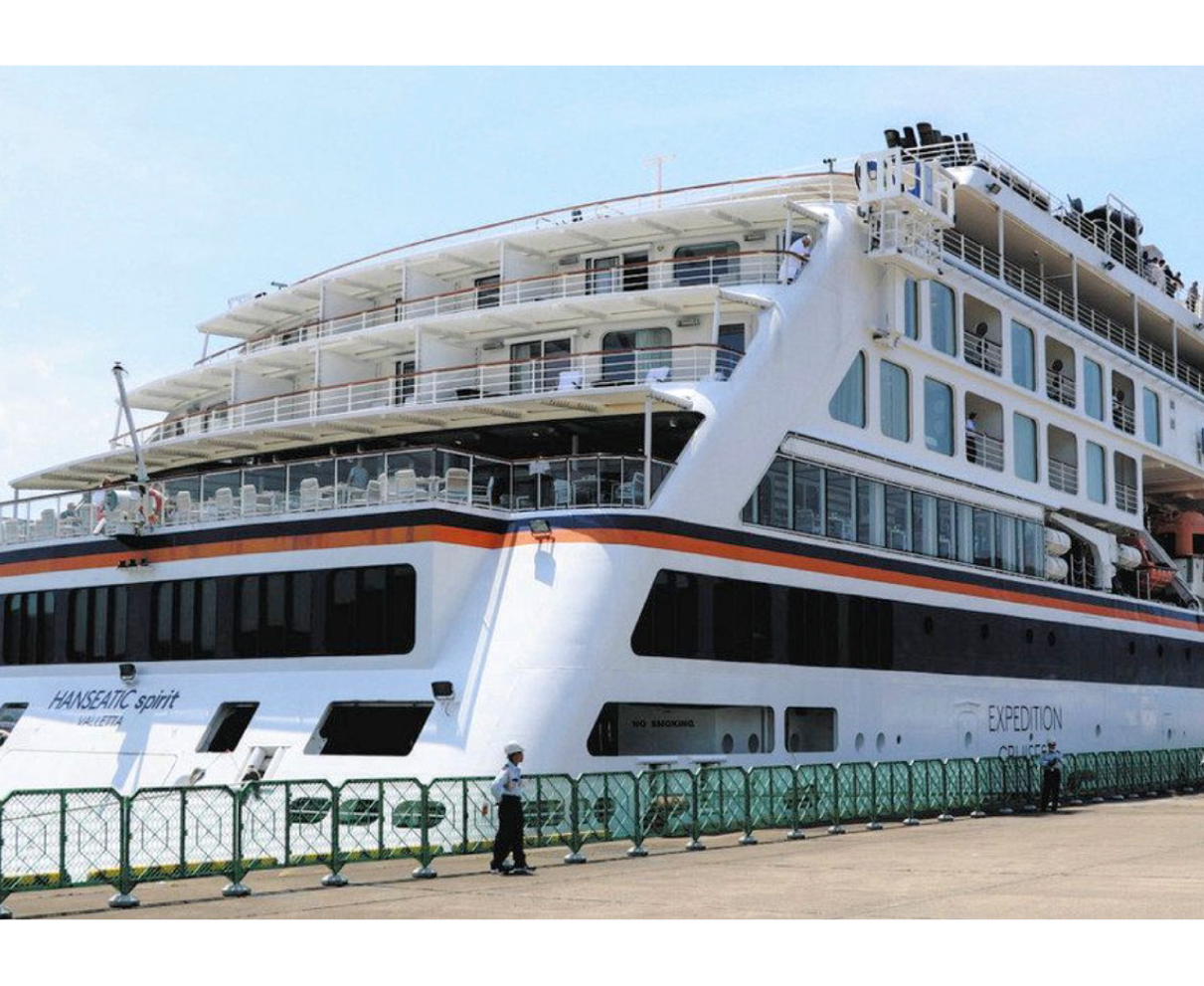 敦賀で乗客おもてなし　ドイツの海外クルーズ客船寄港