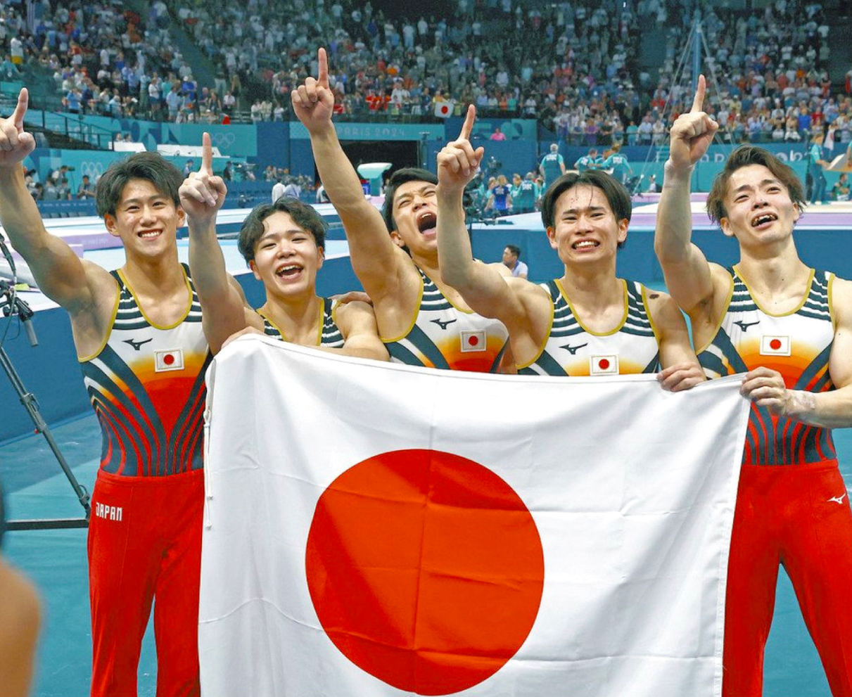 パリ五輪、体操男子「金」　鯖江高出身の杉野が貢献