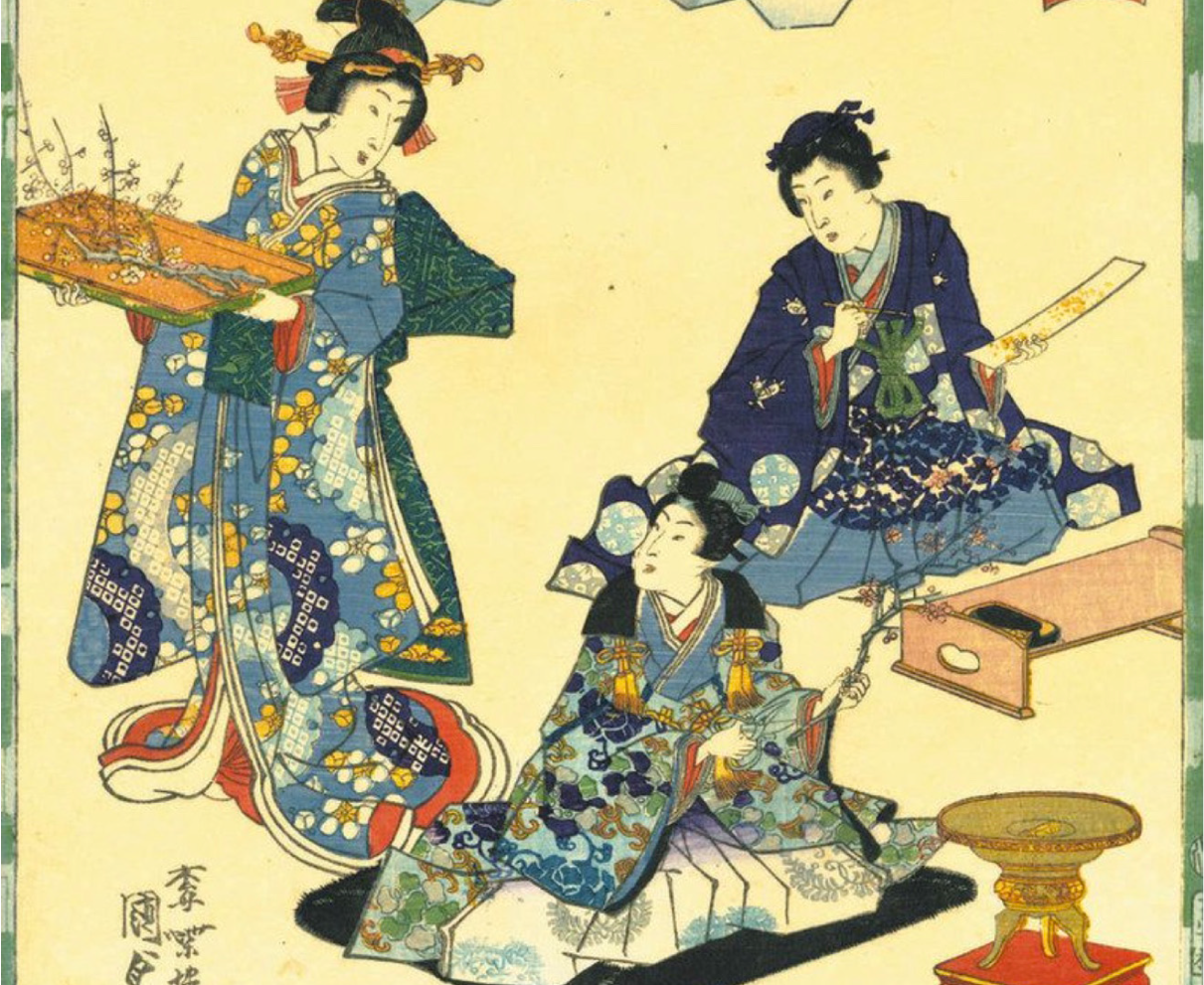 浮世絵に親しむ　　源氏物語の世界に触れて　越前市で31日から　絵師らの道具含め100点展示