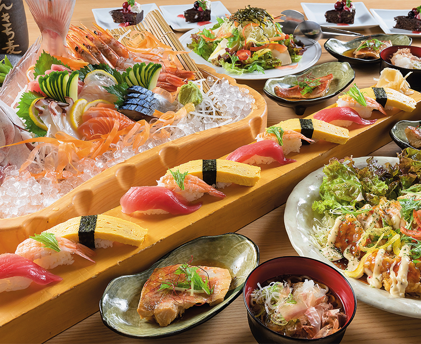 魚のうまい店 寿司居酒屋 かんきち 鯖江本店｜いろんな「旨い！」が揃う多目的美食空間。