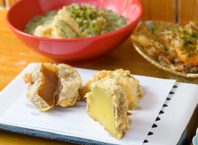 天ぷら たかさか｜福井の旬をサクッと！湯けむり横丁で楽しむ本格天ぷら。