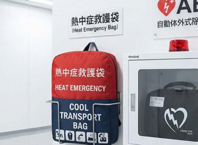 熱中症現場での「即時冷却・搬送」を実現。大阪大学との共同研究で得た知見から生まれた「熱中症救護袋 NB-001」。