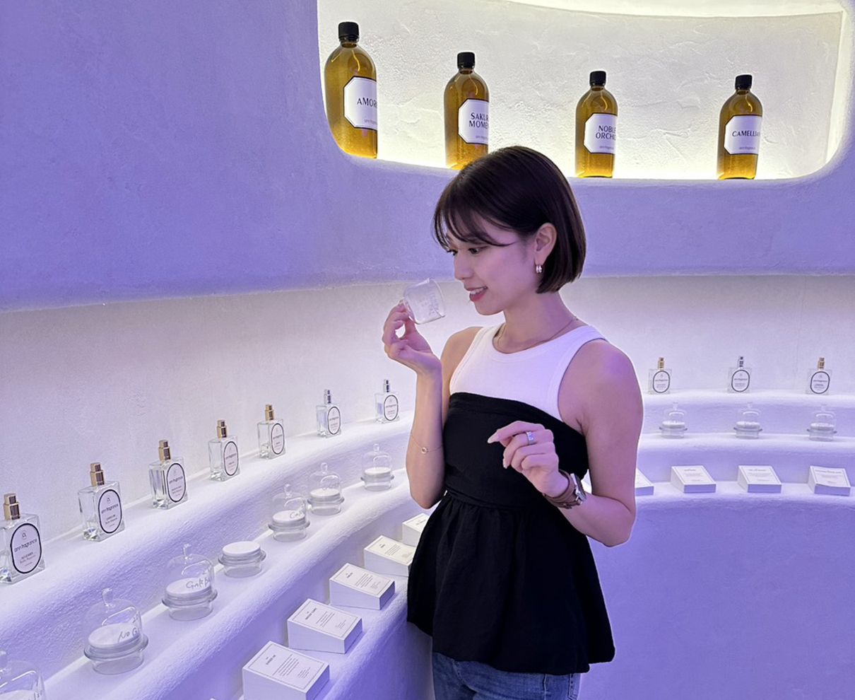 香りも体も、少しずつ向き合いながら自分に合う形を探していく。ピラティスとの共通点を感じた、香水づくり。