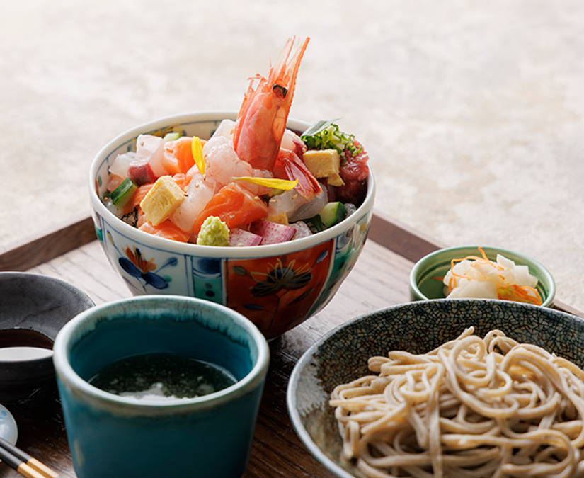 㐂一　肉と海鮮と｜本手打ちそばと旬のごちそうを味わう。ゆったりとお腹を満たすご褒美ランチ。